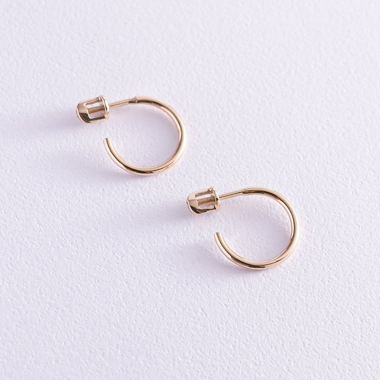 ﻿Сережки-пусети "Келлі"в жовтому золоті с06989 від ювелірного магазину Онікс