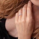 Золотое кольцо "Николь" с бриллиантами 101-10098(2.5) от ювелирного магазина Оникс - 3