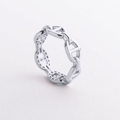 Кольцо "Helen" в белом золоте к08391