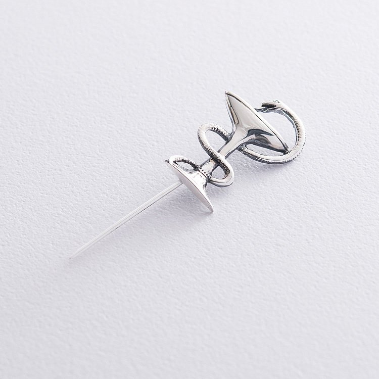 Медицинский значок "Чаша со змеей" 20008 от ювелирного магазина Оникс