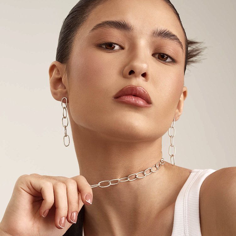 Срібне кольє "Свобода" 181037 від ювелірного магазину Онікс