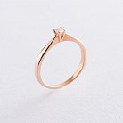 Золотое помолвочное кольцо (цирконий Swarovski) к06222 от ювелирного магазина Оникс