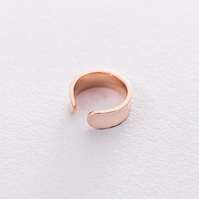 Сережка - каффа в червоному золоті с06360 №8