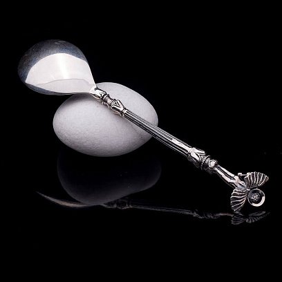 Серебряная ложка с ангелочком 24020 №2