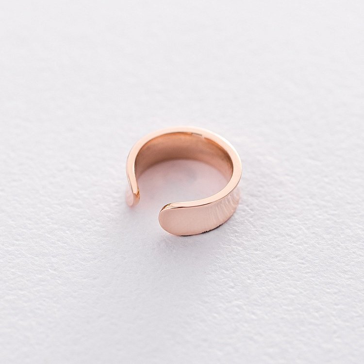 Сережка - каффа в червоному золоті с06360 від ювелірного магазину Онікс - 8