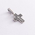 Срібний хрест з чорнінням 132773 от ювелирного магазина Оникс - 3