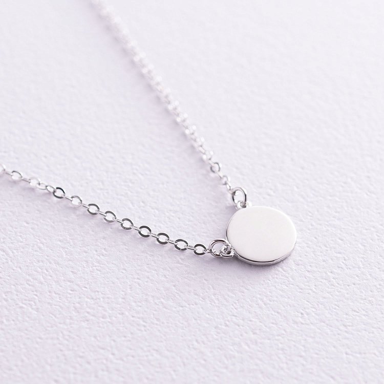 Серебряное колье "Знак зодиака Водолей" 181052водолій от ювелирного магазина Оникс - 3