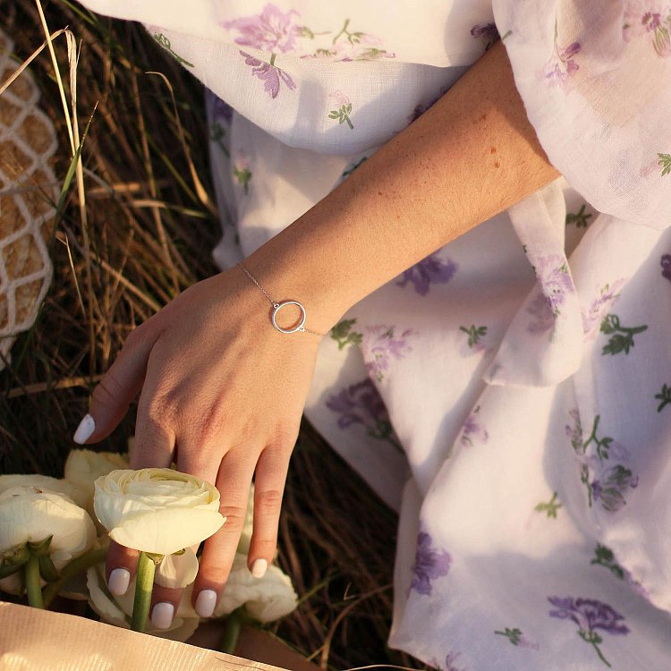 Браслет "Кругообіг" в білому золоті б04465 від ювелірного магазину Онікс - 4