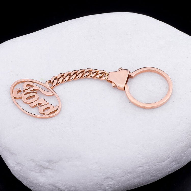 Золотой брелок "Ford-Форд" бр00001форд от ювелирного магазина Оникс - 1