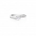 Серебряное помолвочное кольцо с фианитами 111648 от ювелирного магазина Оникс - 3
