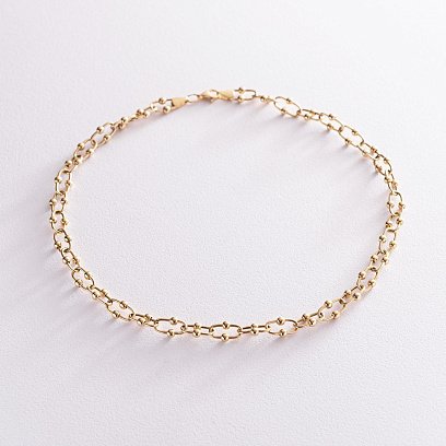 Колье "Фантазия" в желтом золоте кол01910