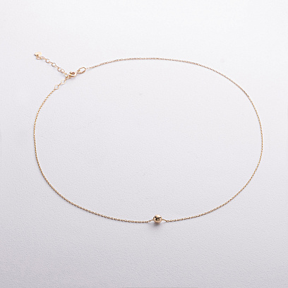 Колье "Шар" в желтом золоте (0.5 см) кол01759