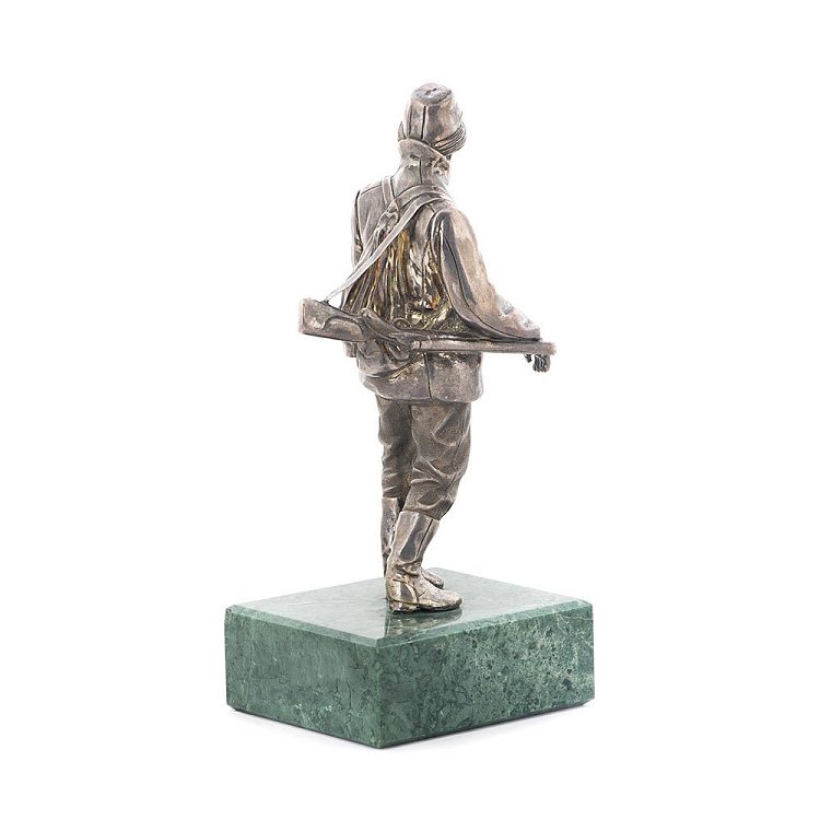 Бронзовая фигура ручной работы "Охотник" сер00062 от ювелирного магазина Оникс - 2