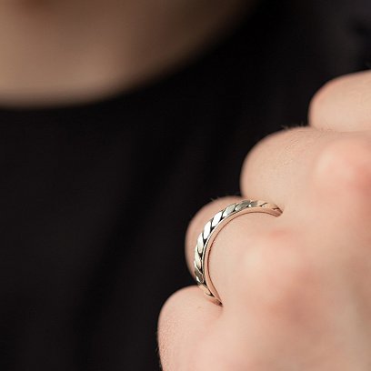 Чоловічий срібний перстень (чорніння) TR-01-00002 №5