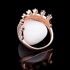 Золотое кольцо "Корона" с фианитами к03937 от ювелирного магазина Оникс - 1