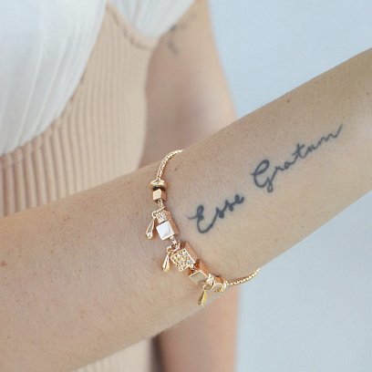 Браслет "Кубики" в червоному золоті б04384