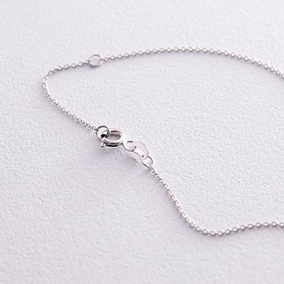 Золоте кольє з чорним діамантом колб0098y №3