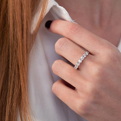 Золотое кольцо с бриллиантами кб0373nl №3