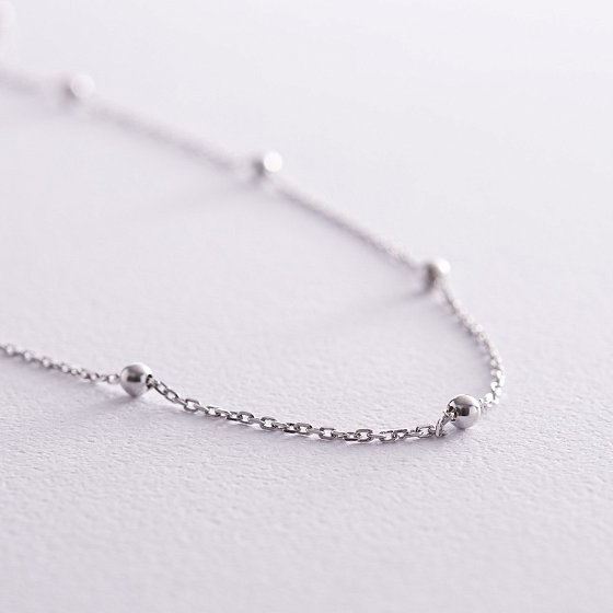 Срібне кольє "Кульки" 908-01224 №3