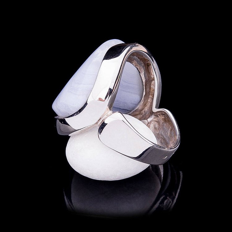 Срібний перстень з халцедоном к1179-46 від ювелірного магазину Онікс - 1