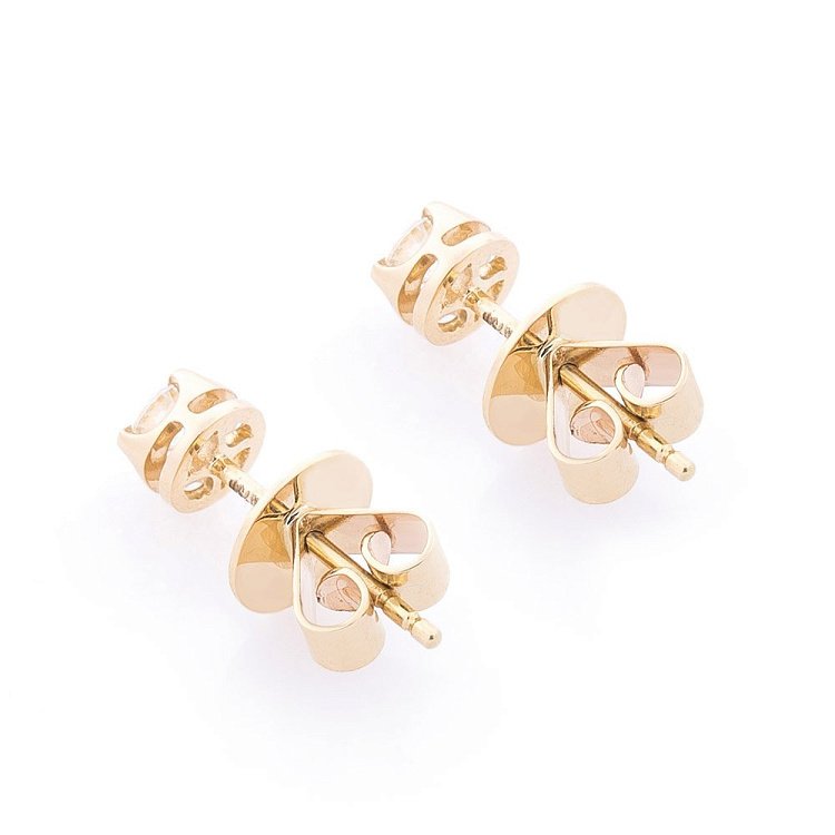 Золоті сережки-пусети з діамантами сб0274ar від ювелірного магазину Онікс - 2