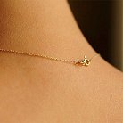 Золотое женское колье (фианит) кол00605 от ювелирного магазина Оникс - 1