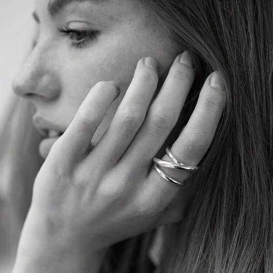 Серебряное кольцо "Jemma" 112781 №5