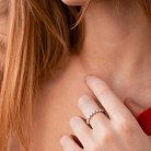 Золотое кольцо с бриллиантами кб0284cha от ювелирного магазина Оникс - 2