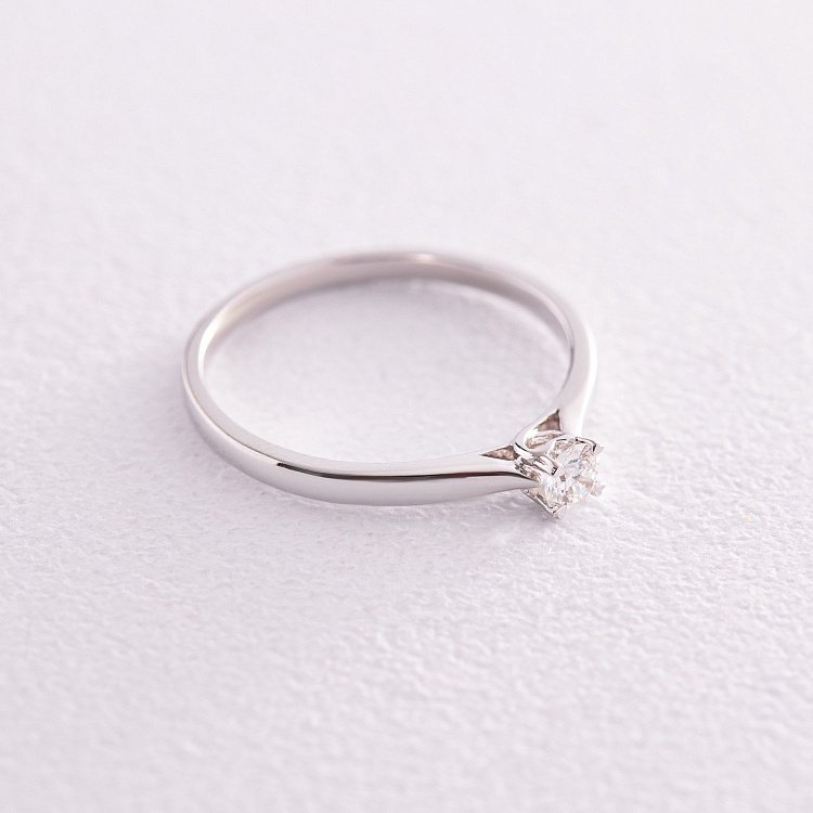 Помолвочное золотое кольцо с бриллиантом кб0460ca от ювелирного магазина Оникс - 2