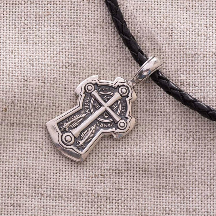 Серебряный православный крест "Процветший Крест. Святые мученицы Вера, Надежда, Любовь и мать их София" 13440 от ювелирного магазина Оникс - 2