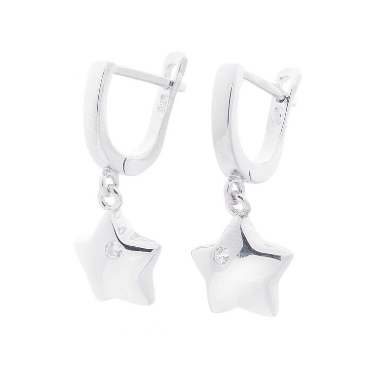 Срібний перстень "Зірочка" з фіанітом 112113 - 3 Срібний перстень "Зірочка" з фіанітом 112113 від ювелірного магазину Онікс - 3