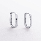Сережки "Violet" у білому золоті mini с09741 от ювелирного магазина Оникс