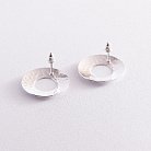 Срібні сережки - пусети "Теона" 123186 от ювелирного магазина Оникс - 4