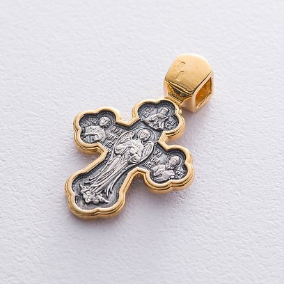 Православный крест "Распятие. Архангел Рафаил и святые целители" 131673 №5