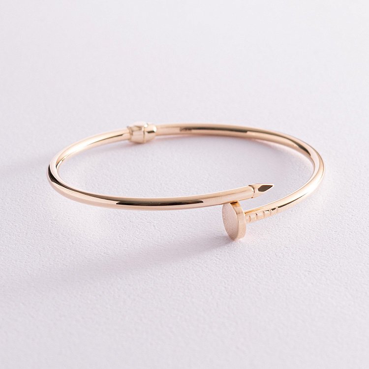 Браслет "Гвоздь" в желтом золоте б03294 от ювелирного магазина Оникс - 2