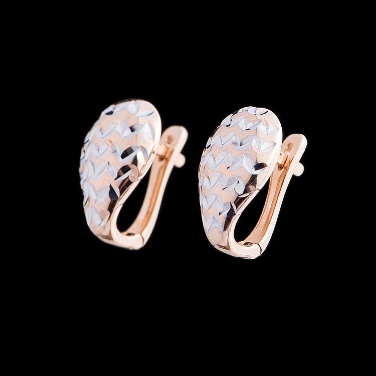 Золотые серьги с02052 от ювелирного магазина Оникс - 2