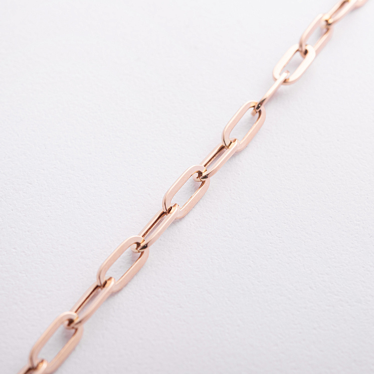 Браслет "Цепочка" в красном золоте б05640 от ювелирного магазина Оникс - 1