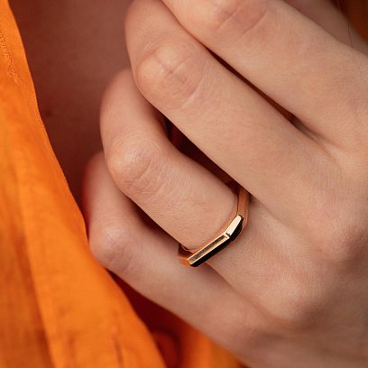 Каблучка "Дженніфер" у червоному золоті к07420 №7