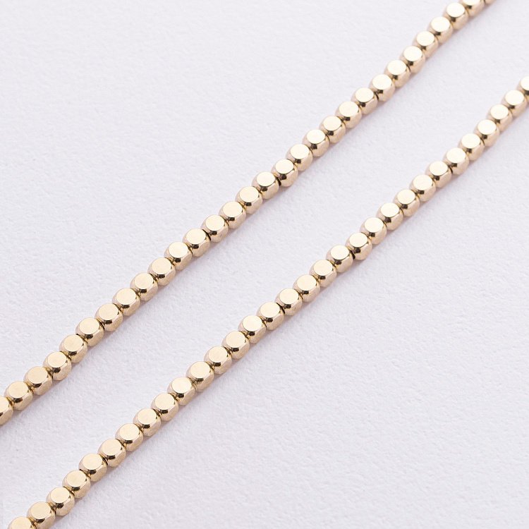 Колье "Кубики" (желтое золото) кол02587 от ювелирного магазина Оникс - 2