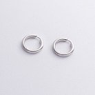 Серьги - кольца в серебре 7206 от ювелирного магазина Оникс