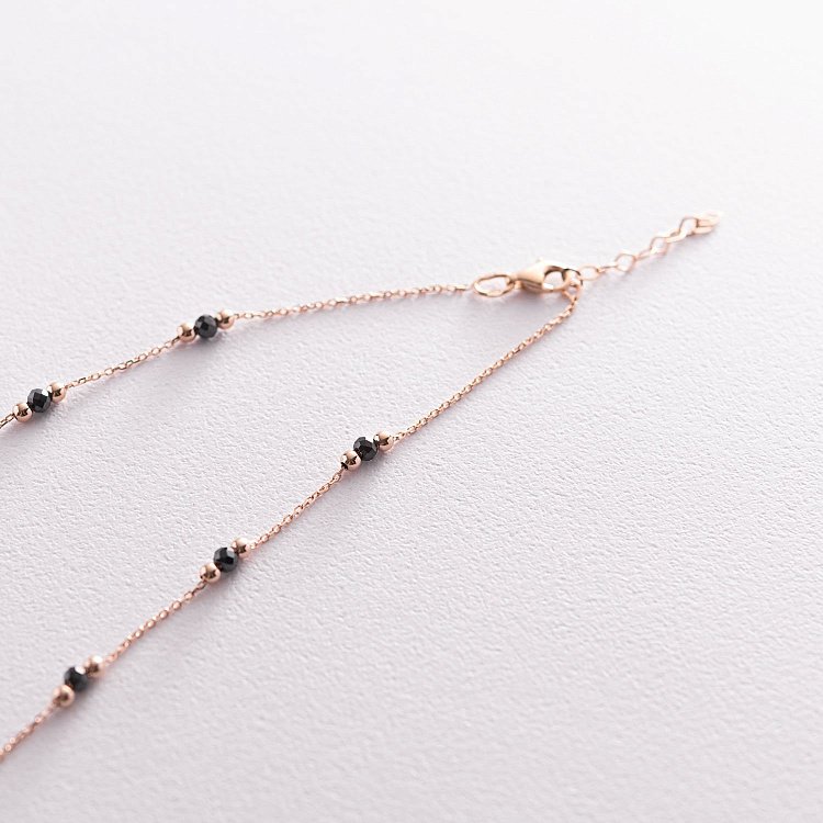 Золоте кольє з хрестиком (фіаніт) кол01483 від ювелірного магазину Онікс - 3