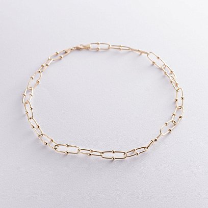 Кольє "Фантазія" в жовтому золоті кол01836 №2