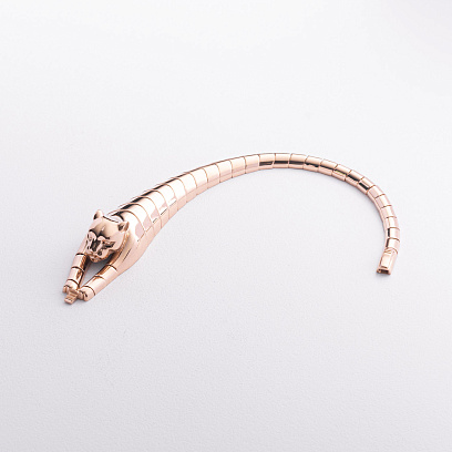 Браслет "Пантера" в красном золоте б05828 №3