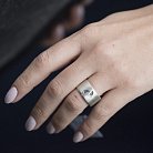 Срібний перстень "Ніжки немовляти" 112008 от ювелирного магазина Оникс - 1