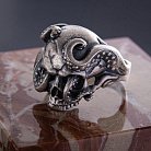 Чоловічий срібний перстень "Череп зі щупальцями восьминога" 112716 от ювелирного магазина Оникс - 4