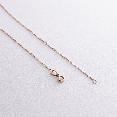 Золота кольє "Конюшина" з діамантами 133903122 №5