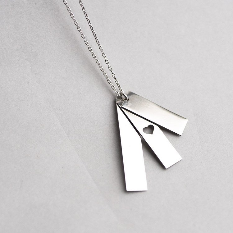 Срібне кольє (можливе гравіювання) 18707 від ювелірного магазину Онікс - 4