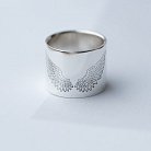 Срібний перстень з гравіруванням "Крила" 112143к от ювелирного магазина Оникс