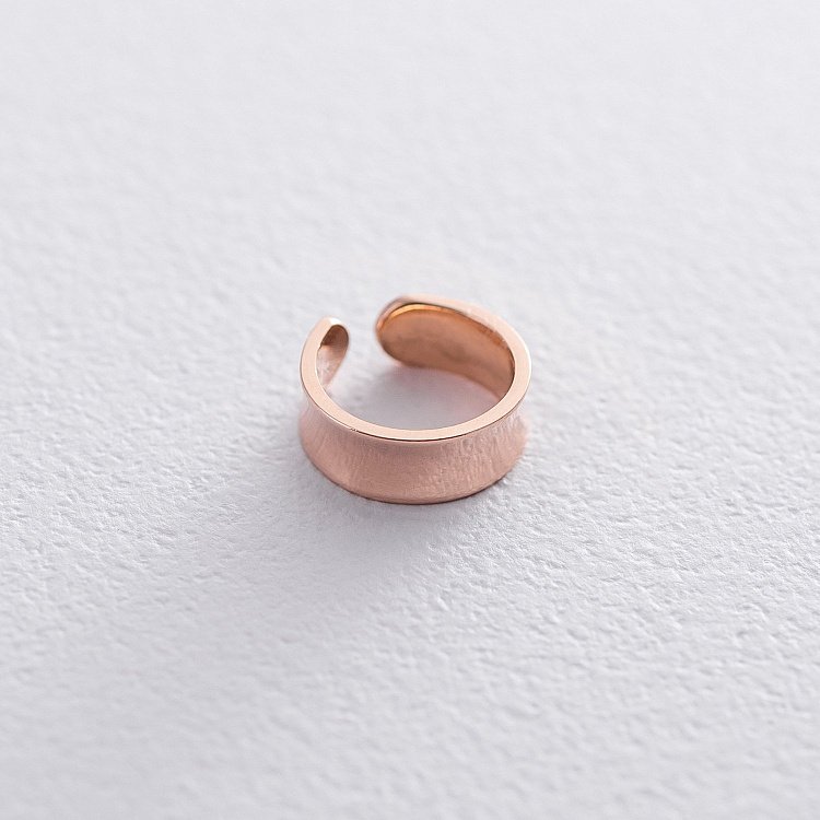 Сережка - каффа в червоному золоті с06360 від ювелірного магазину Онікс