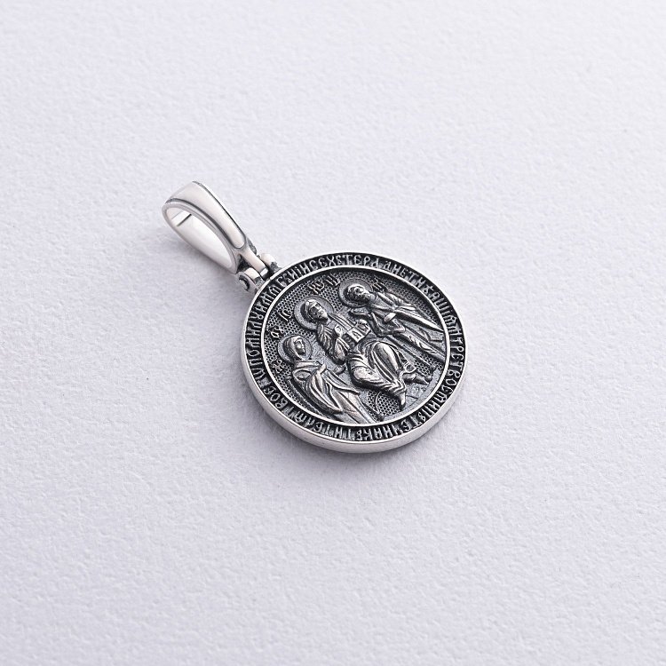 Срібна ладанка "Деісус" 133258 від ювелірного магазину Онікс